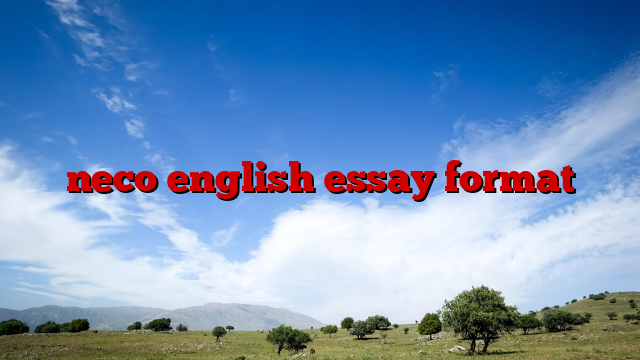 neco english essay format